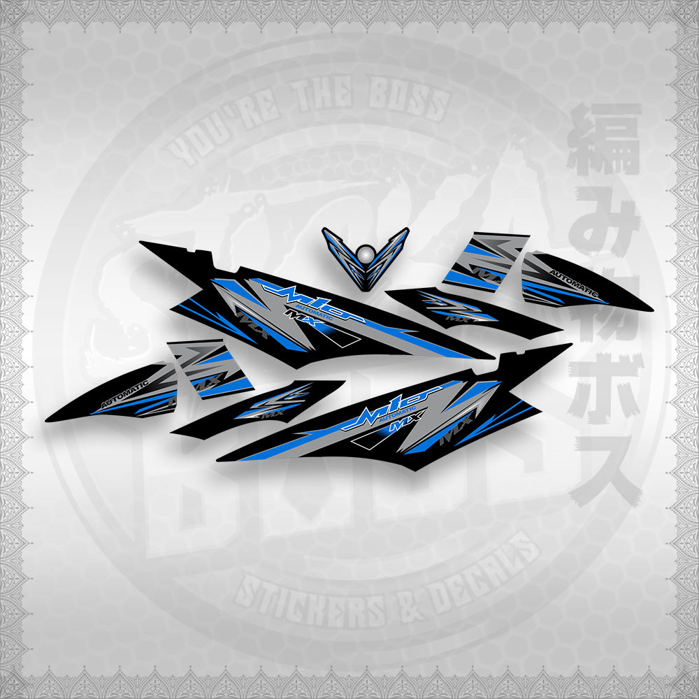 STICKER DECALS for MIO SOUL I (MSISTCA) By STICKABOSS (SOFIE LAMINATED WATERPROOF)