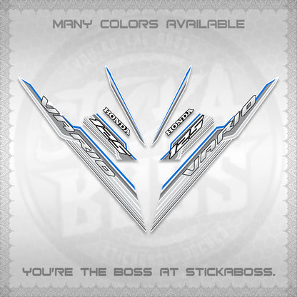CLICK 125 V3 INDO FOR WHITE DECALS (2024 SV 07-A2 STYLE) STICKER KITS By STICKABOSS