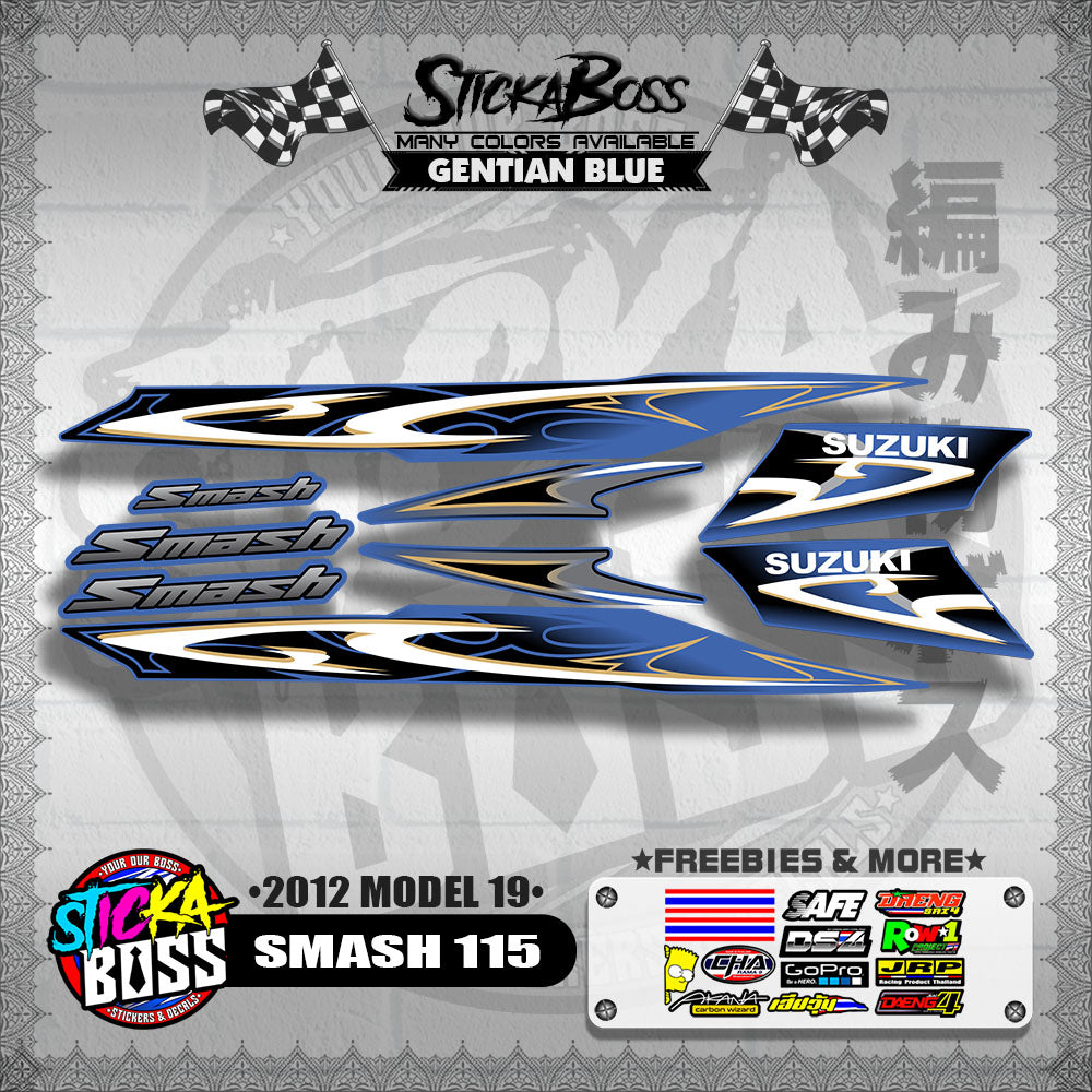 SMASH 115 DECALS ( 2012 MODEL 19 )【WITH FREEBIES】