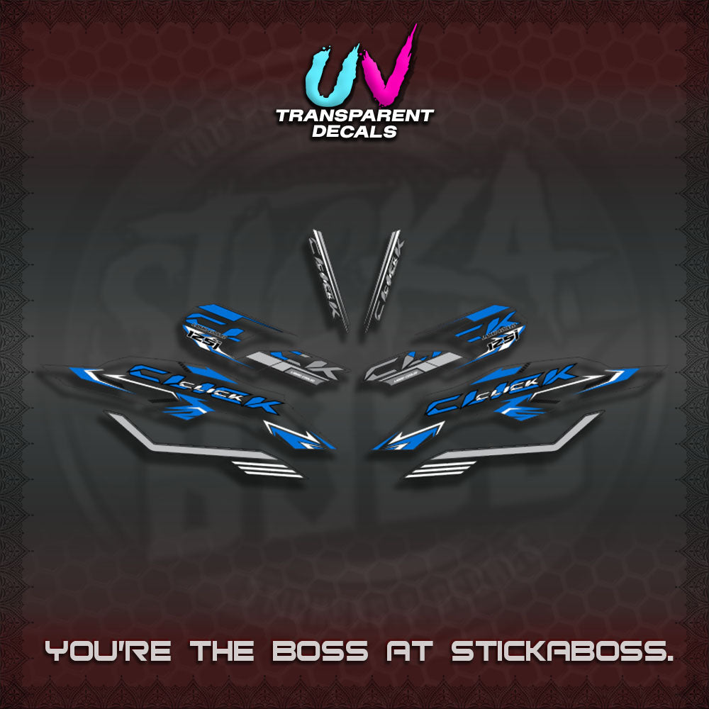 【PREMIUM UV PRINT】TRANSPARENT CLICK 125 V3 INDO-MALAY  VARIO DECALS (2026 CODE2 DESIGN)By STICKABOSS