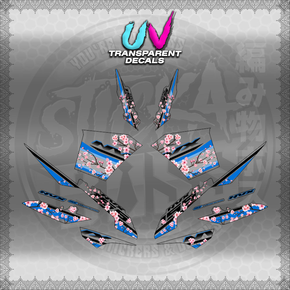 【PREMIUM UV PRINT】TRANSPARENT AEROX V3 ALPHA TURBO INDO-MALAYSIAN (AV3SAIN)【WITH FREEBIES】