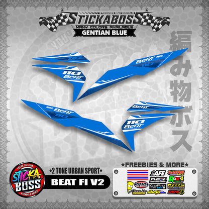 BEAT FI V2 STICKER DECALS ( 2 TONE URBAN SPORT )【WITH FREEBIES】