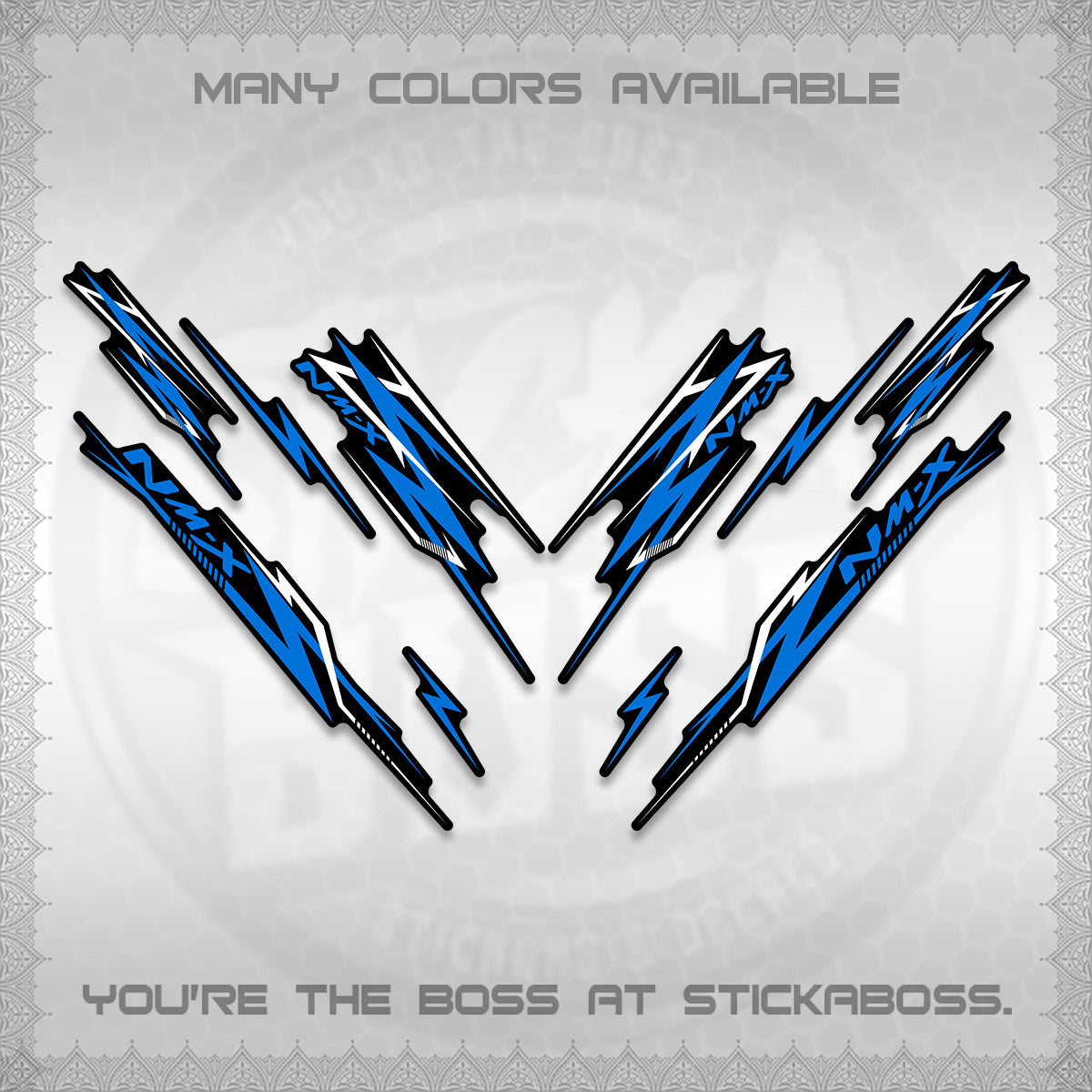 NMAX V2 DECALS (2024 NM A8 STYLE) STICKER DECALS By STICKABOSS