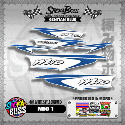 MIO 1 DECALS ( FOR WHITE STYLE CULTURE )【WITH FREEBIES】