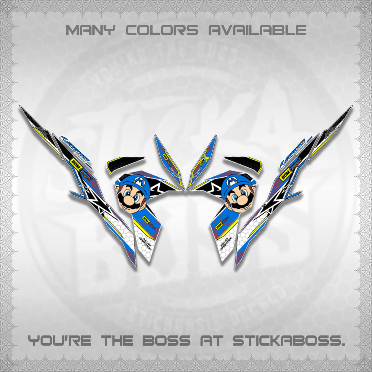 CLICK V3 VARIO DECALS (BOMX VARIO INSPIRED)STICKER DECALS By STICKABOSS