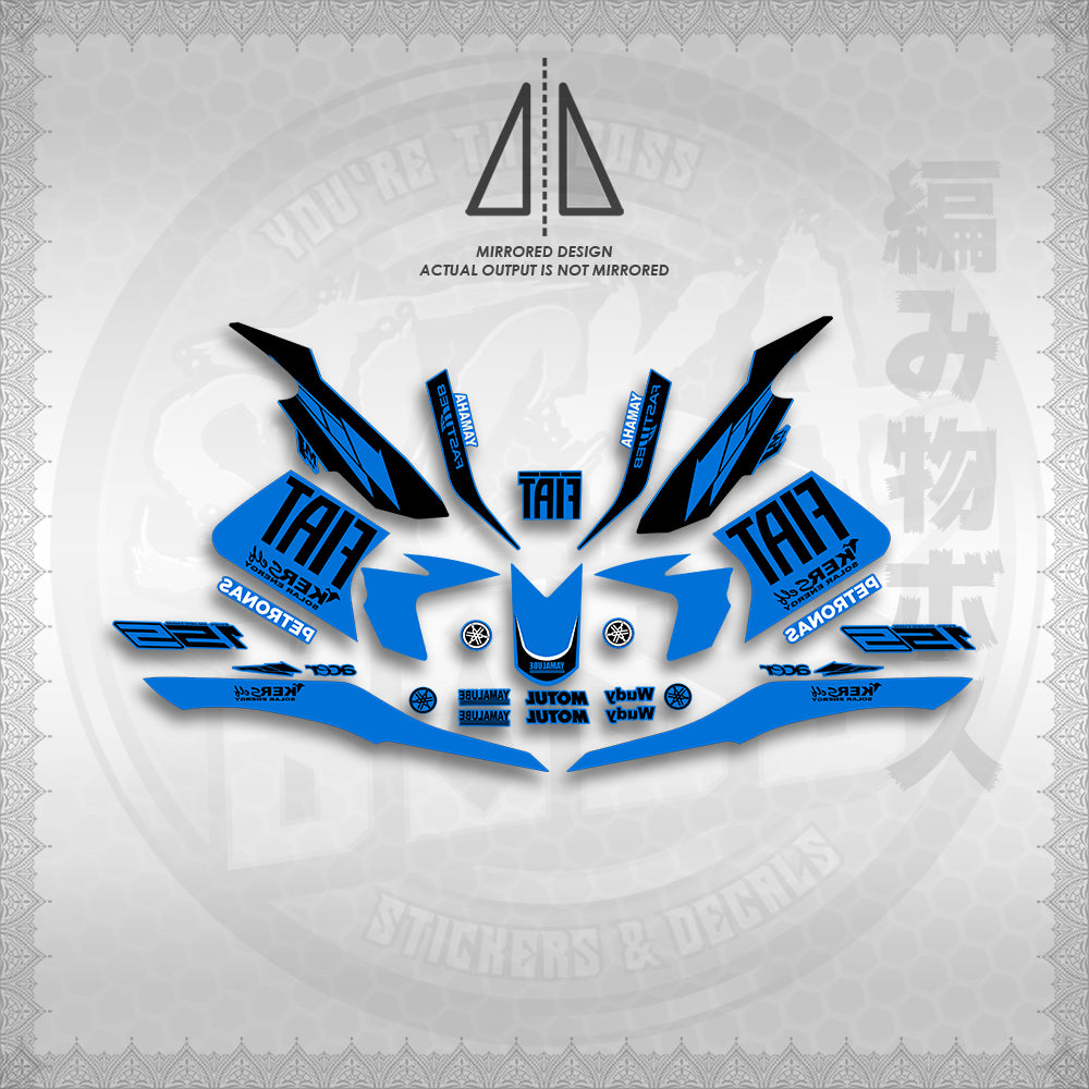 STICKER DECALS for SNIPER 155 (S155FIBIBI) By STICKABOSS (SOFIE LAMINATED WATERPROOF)