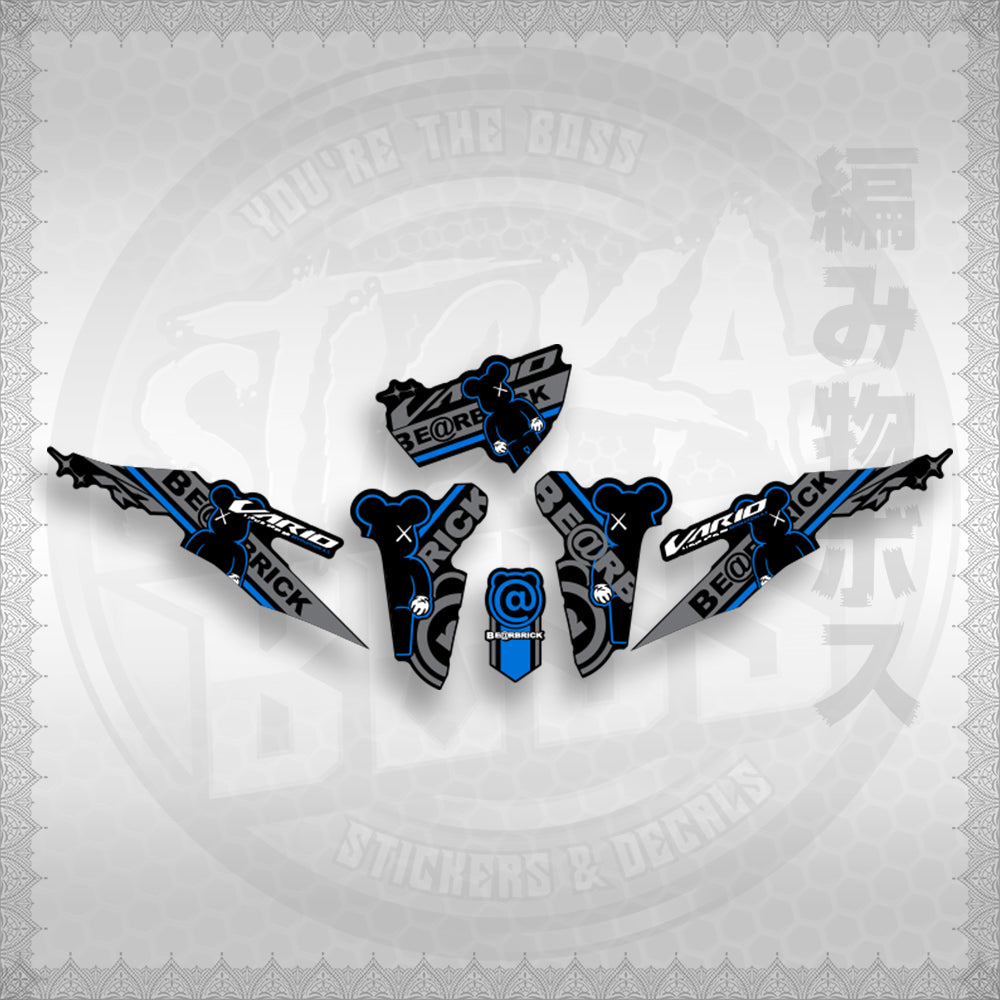 CLICK V2 INDO CONCEPT ( VARIO BEAR BRICK ) STICKER DECALS By STICKABOSS