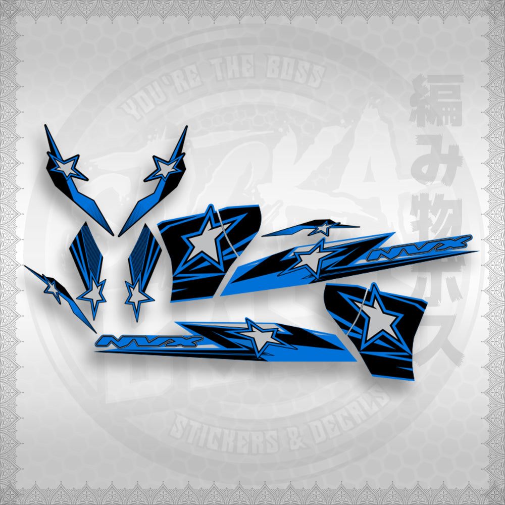 AEROX 155 V2 ( ALPHON STAR ) STICKER DECALS By STICKABOSS