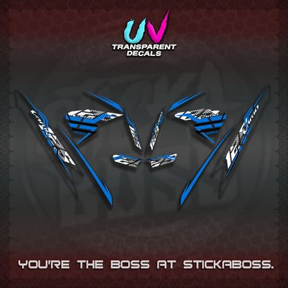 CLICK V2 VARIO UV TRANSPARENT DECALS (2026 SHARP LINES 01)STICKER DECALS By STICKABOSS