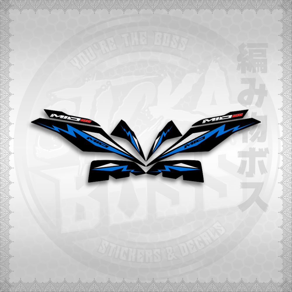 STICKER DECALS for MIO I 125 M3 INDO (MIIMOA4) By STICKABOSS (SOFIE LAMINATED WATERPROOF)