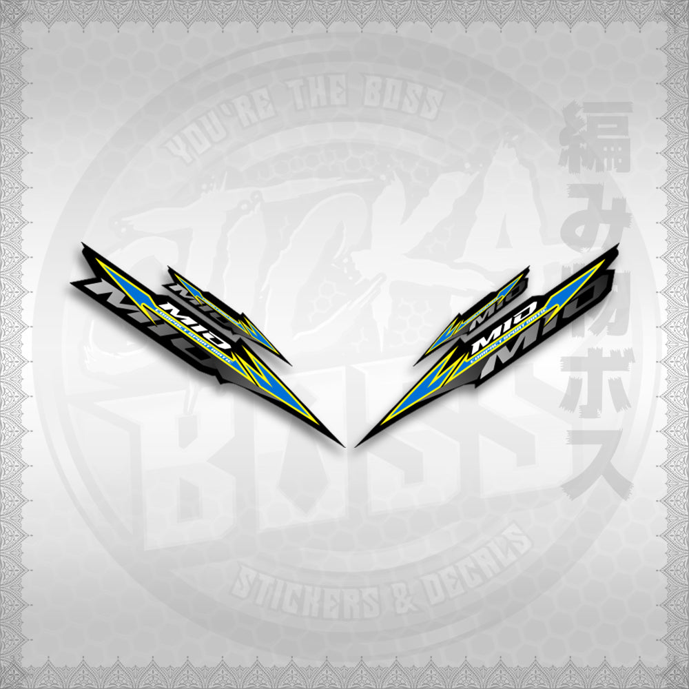 STICKER DECALS for MIO SPORTY / SMILE IINDO (MSPBABEN) By STICKABOSS (SOFIE LAMINATED WATERPROOF)