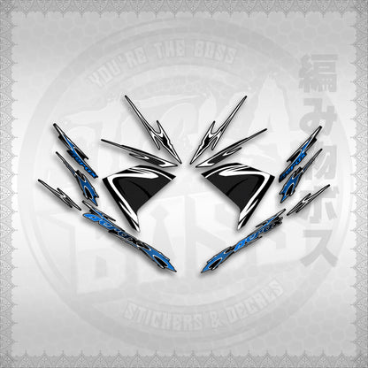 STICKER DECALS for AEROX 155 V1 (AV125LENEMOHO) By STICKABOSS (SOFIE LAMINATED WATERPROOF)