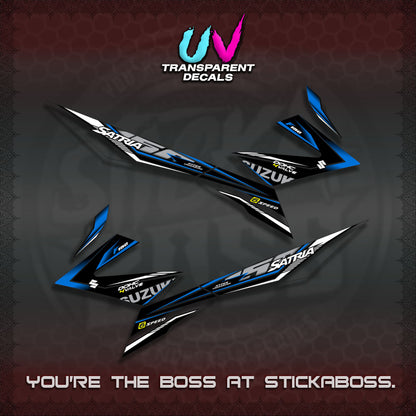 【PREMIUM UV PRINT】TRANSPARENT RAIDER 150 Fi SATRIA DECALS (2026 NTN N10)STICKER By STICKABOSS