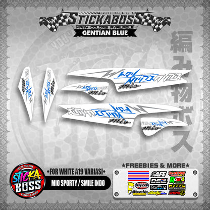 MIO SPORTY / SMILE INDO STICKER DECALS ( FOR WHITE A19 VARIASI )【WITH FREEBIES】