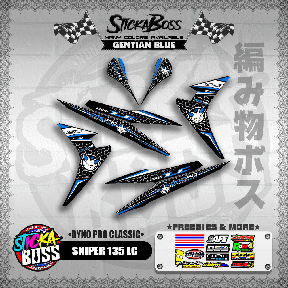 SNIPER 135 LC DECALS ( DYNO PRO CLASSIC )【WITH FREEBIES】
