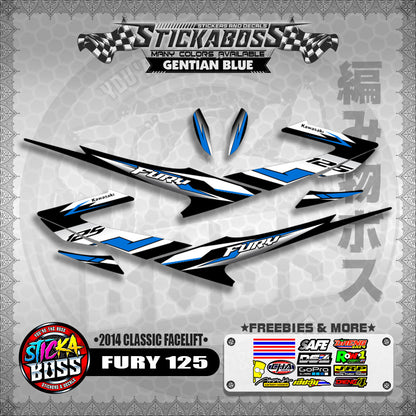 FURY 125 STICKER DECALS ( 2014 CLASSIC FACELIFT )【WITH FREEBIES】