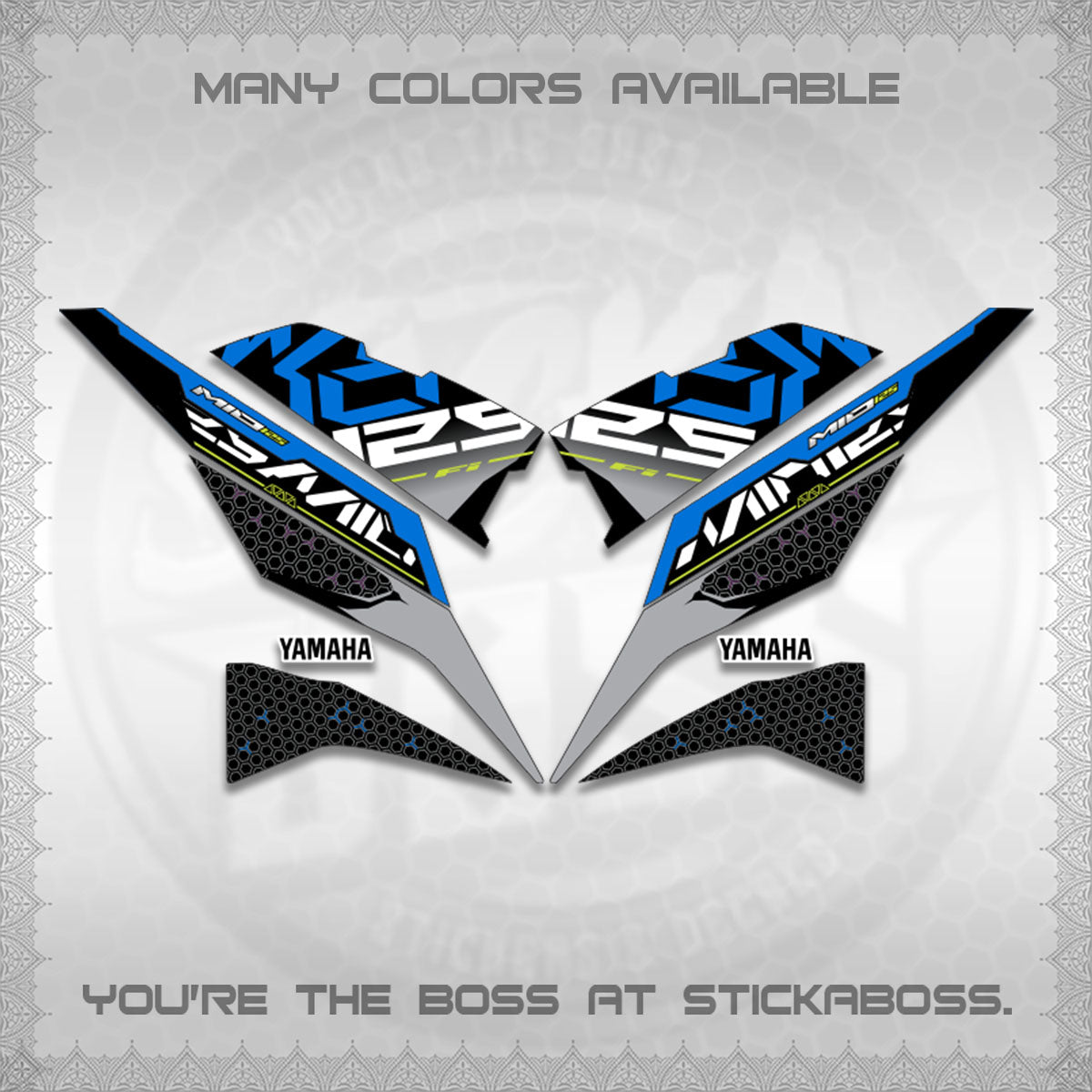 MIO I 125 M3 INDO-MALAY DECALS (DI ACARA DESIGN)STICKER DECALS By STICKABOSS