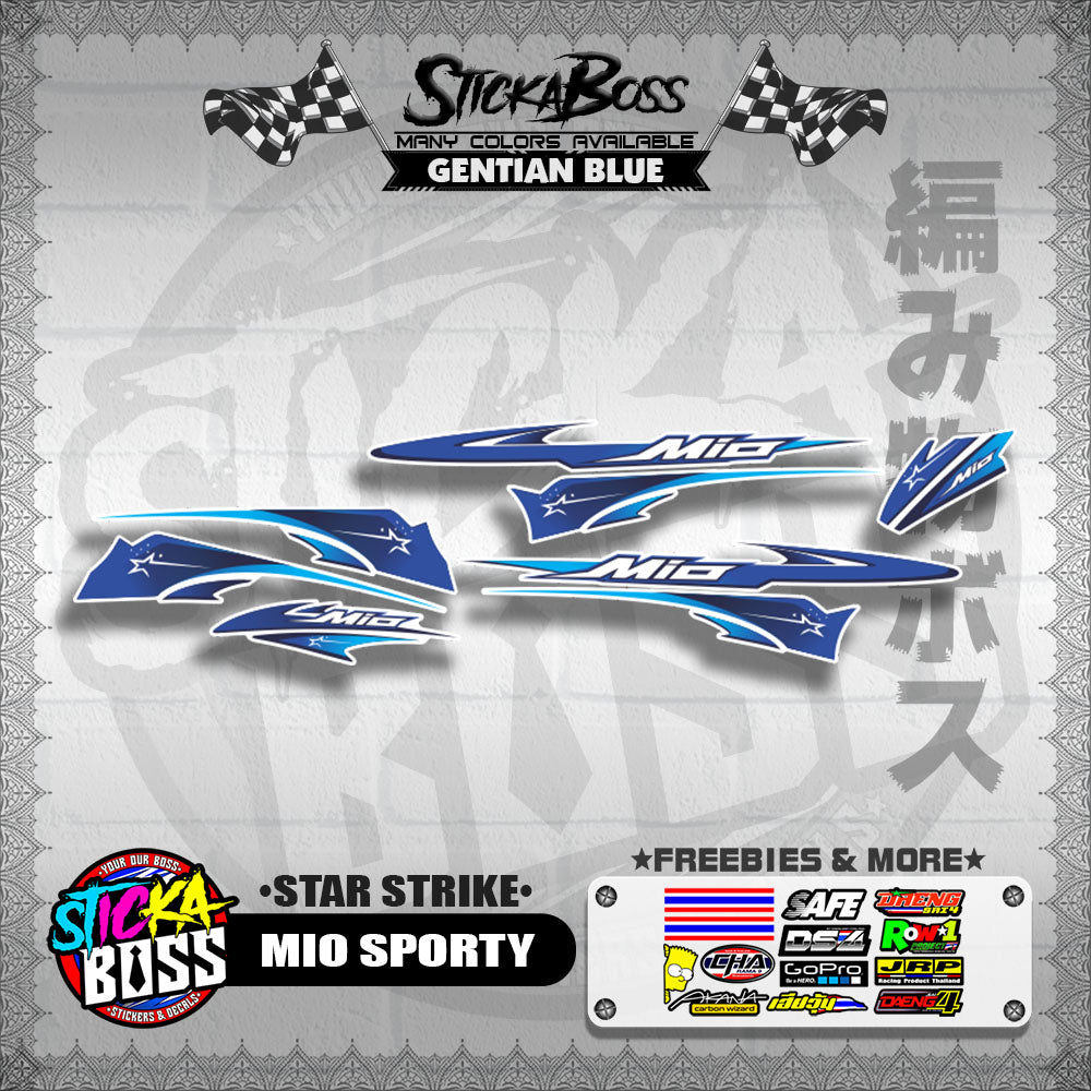 MIO SPORTY DECALS ( STAR STRIKE )【WITH FREEBIES】