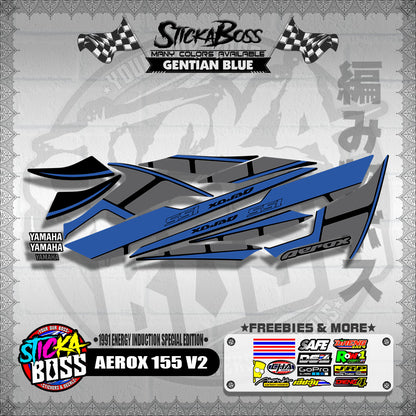 AEROX 155 V2 DECALS ( 1991 ENERGY INDUCTION SPECIAL EDITION )【WITH FREEBIES】