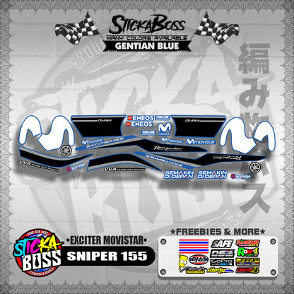 SNIPER 155 DECALS ( EXCITER MOVISTAR )【WITH FREEBIES】
