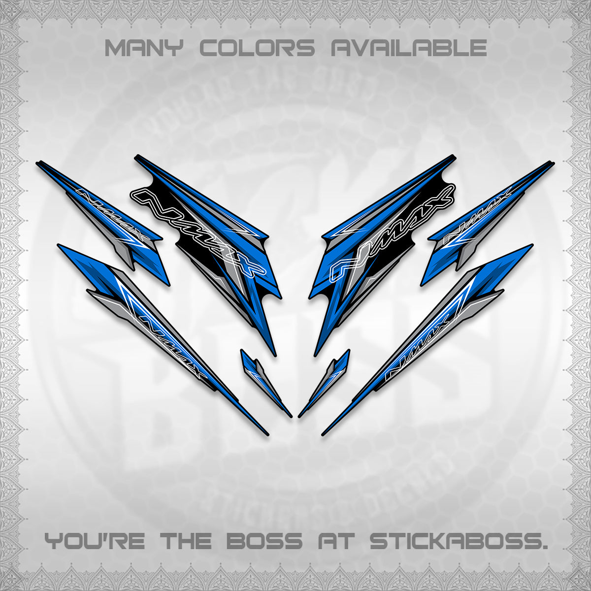 NMAX V2 DECALS (2024 NM 00-A1 STYLE) STICKER DECALS By STICKABOSS