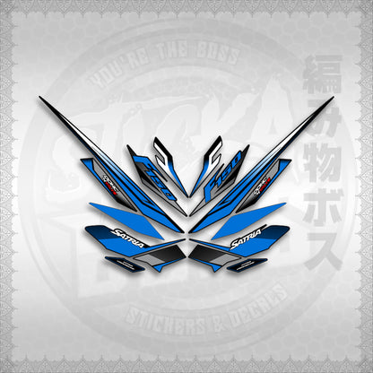 STICKER DECALS for RAIDER 150 FI THAI (RFISATH03DE) By STICKABOSS (SOFIE LAMINATED WATERPROOF)