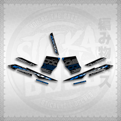 STICKER DECALS for AEROX V3 ALPHA TURBO INDO (AV3NVBLDE) By STICKABOSS (SOFIE LAMINATED WATERPROOF)