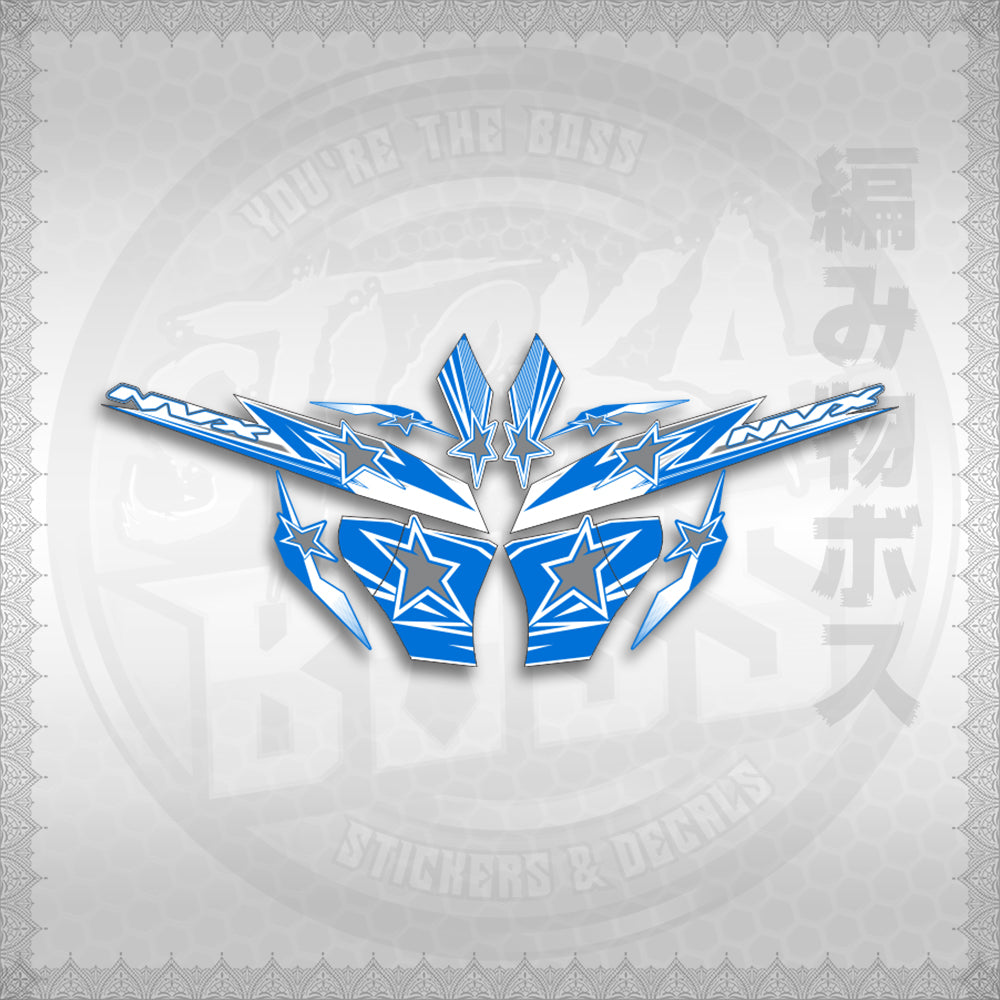 STICKER DECALS for AEROX 155 V2 FOR WHITE (AV220STAP) By STICKABOSS (SOFIE LAMINATED WATERPROOF)