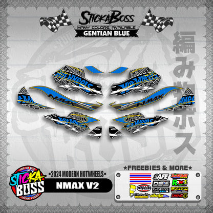 NMAX V2 DECALS ( 2024 MODERN HOTWHEELS )【WITH FREEBIES】