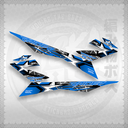 STICKER DECALS for RAIDER 150 FI (RFISATHMATH04) By STICKABOSS (SOFIE LAMINATED WATERPROOF)