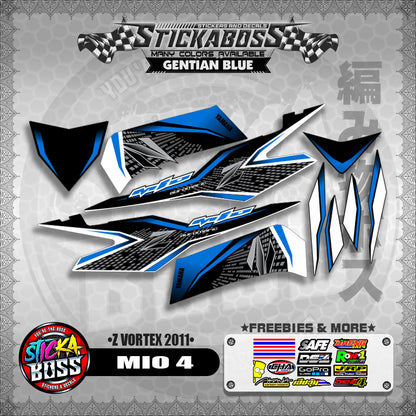 MIO 4 STICKER DECALS ( Z VORTEX 2011 )【WITH FREEBIES】