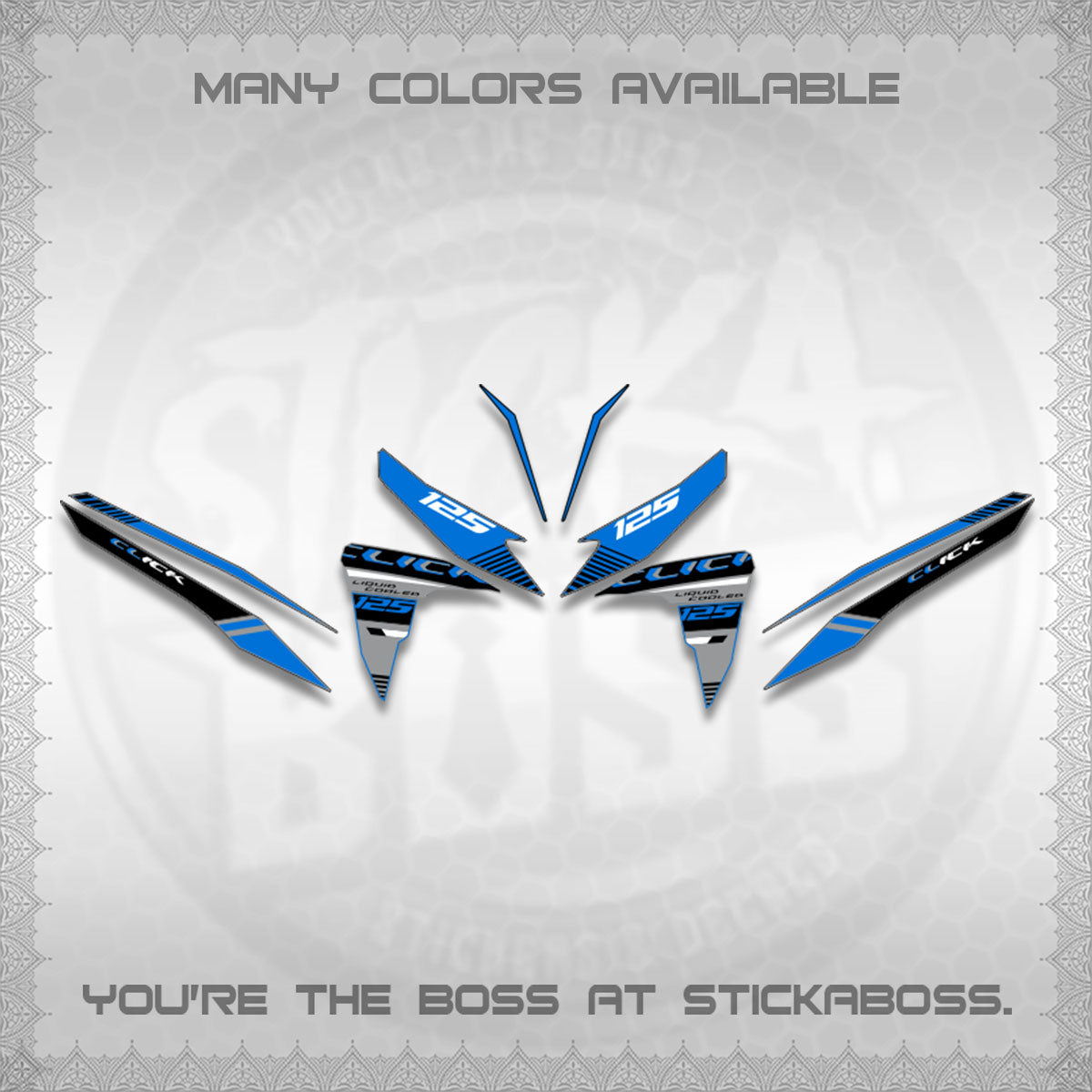 CLICK 125 V2 DECALS (2026 LIQUID COOLED DESIGN)STICKER DECALS BY STICKABOSS