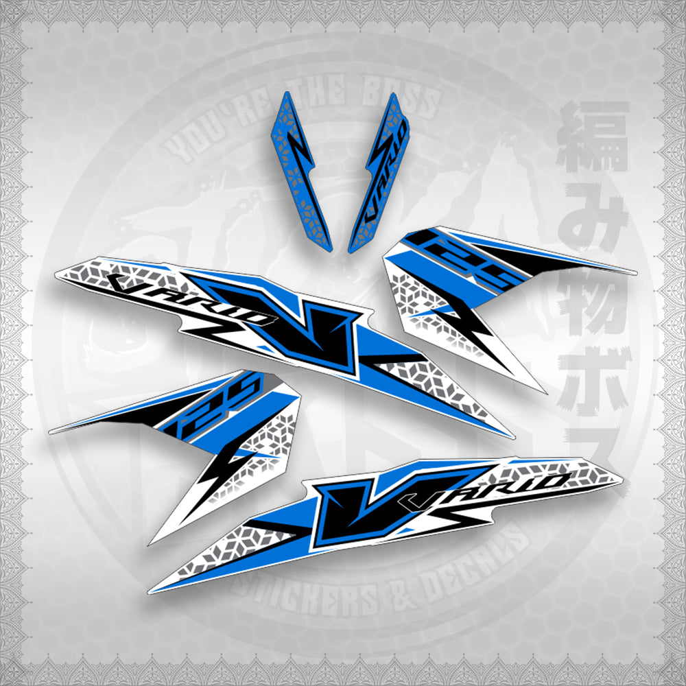 STICKER DECALS for CLICK 125 V3 MALAY/INDO CONCEPT (CV3FOWHSTSTVAA29) By STICKABOSS (SOFIE LAMINATED)