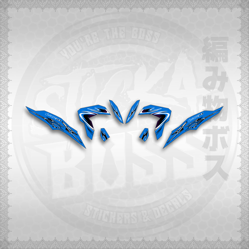 STICKER DECALS for CLICK 125 V3 (CV325LENEMOHO) By STICKABOSS (SOFIE LAMINATED WATERPROOF)