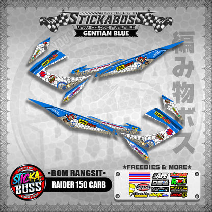 RAIDER 150 CARB INDO DECALS ( BOM RANGSIT )【WITH FREEBIES】