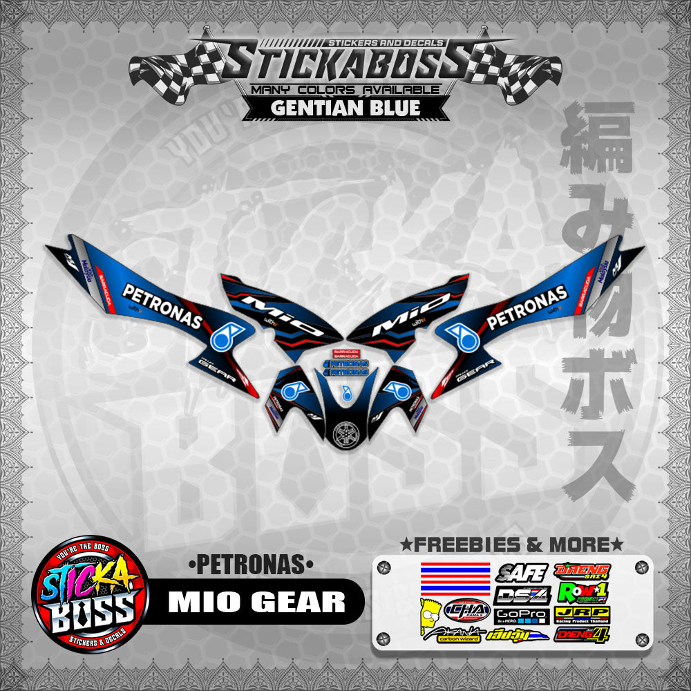 MIO GEAR STICKER DECALS ( PETRONAS )【WITH FREEBIES】