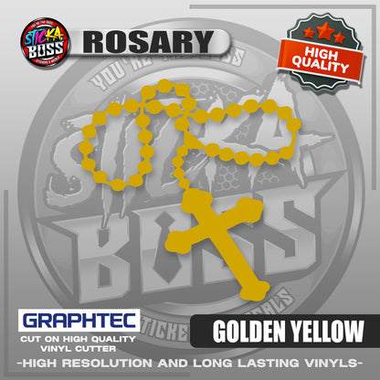 ROSARY | VINYL WATERPROOF CUT-OUT STICKER DECALS【Stickaboss】