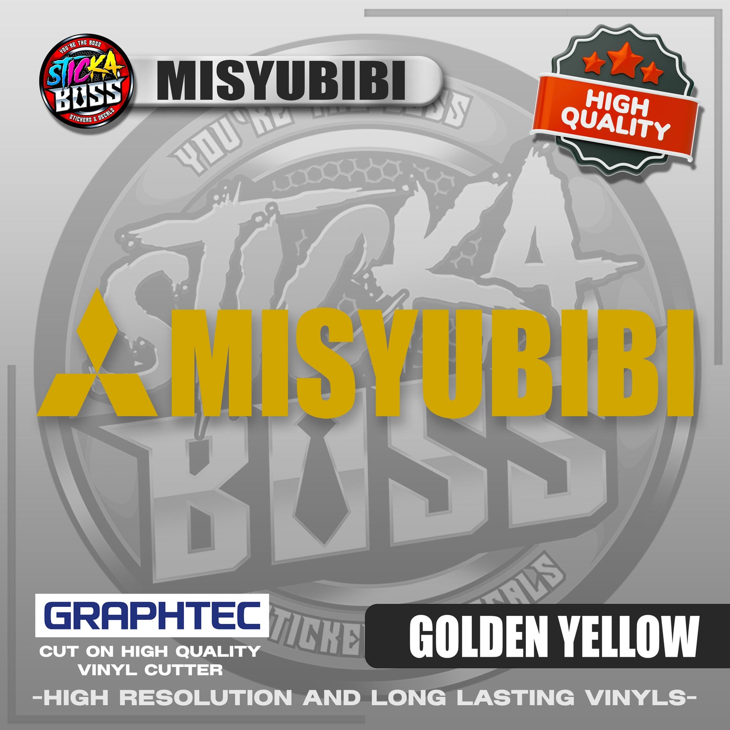 MISYUBIBI | VINYL WATERPROOF CUT-OUT STICKER DECALS【Stickaboss】