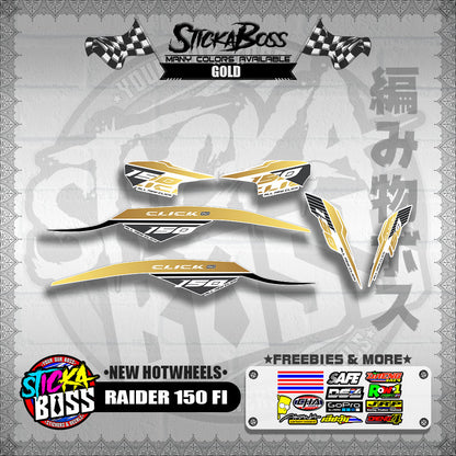CLICK 150 V2 DECALS FOR WHITE ( NEW CUSTOM STRIPPING GAME CHANGER )【WITH FREEBIES】