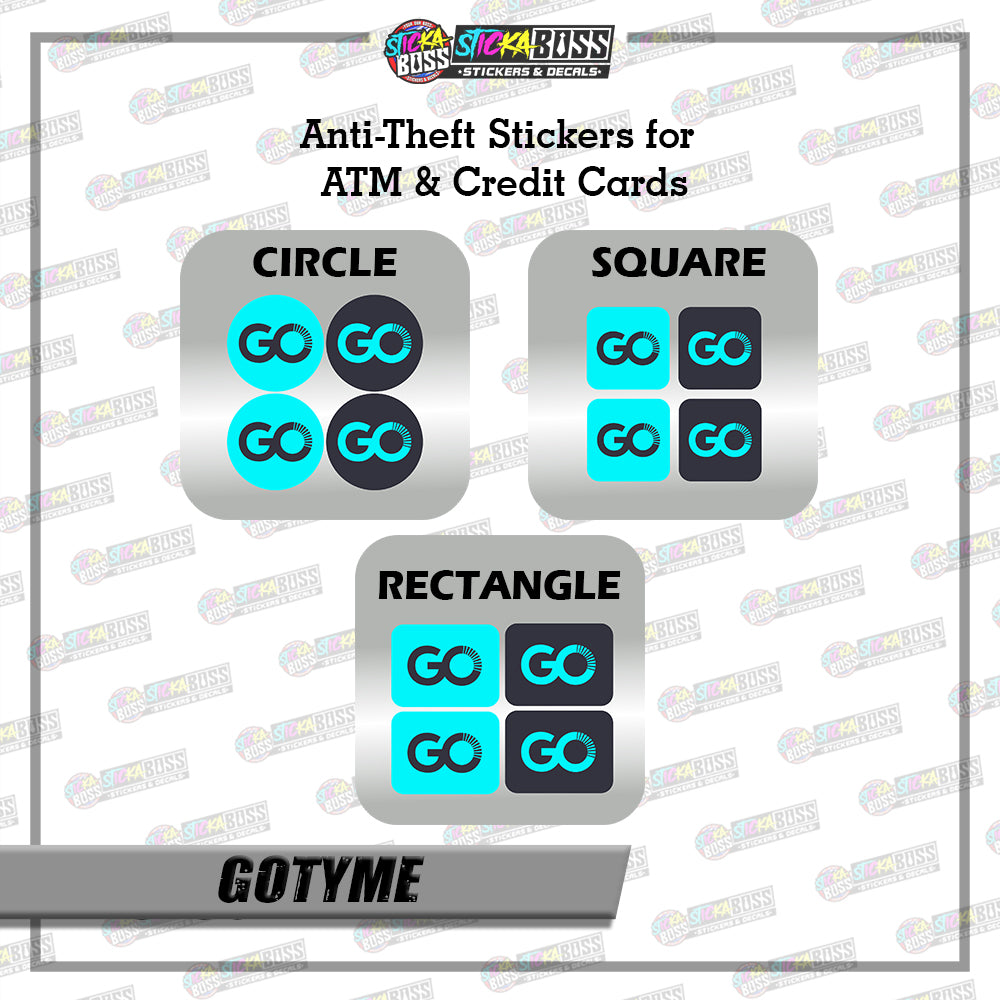 BANK CVV STICKER PART 1 |  4 PCS | ANTI-THEFT STICKER FOR ATM AND DEBIT/CREDIT CARDS【PRINTED】