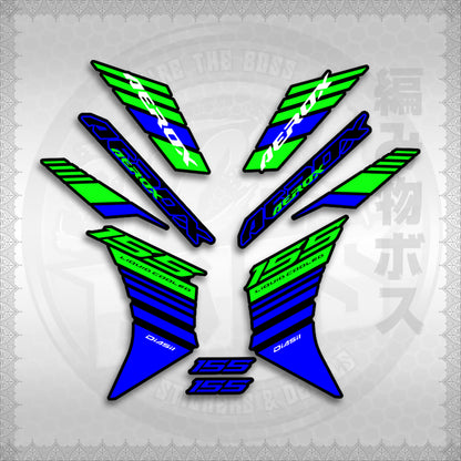 STICKER DECALS for AEROX V3 ALPHA TURBO INDO (AV3BAST) By STICKABOSS (SOFIE LAMINATED WATERPROOF)