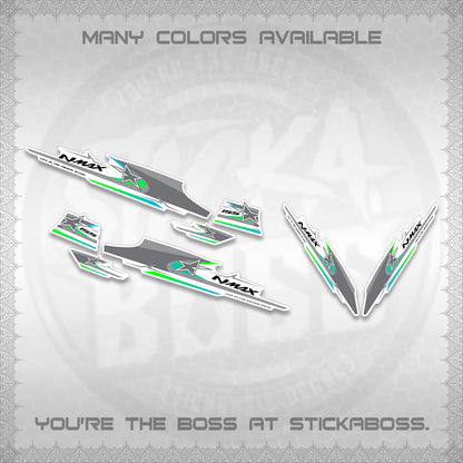 NMAX V1 FOR WHITE THAI-INDO DECALS (THMI 02 DESIGN)STICKER DECALS By STICKABOSS