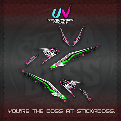 CLICK V2 UV TRANSPARENT VARIO DECALS (MOTIF POLET SAKURA DESIGN)STICKER DECALS By STICKABOSS