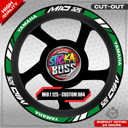 MIO I 125 MAG STICKER SET  ( 2 MAGS ) - CUSTOM 004 | VINYL WATERPROOF CUT-OUT DECALS