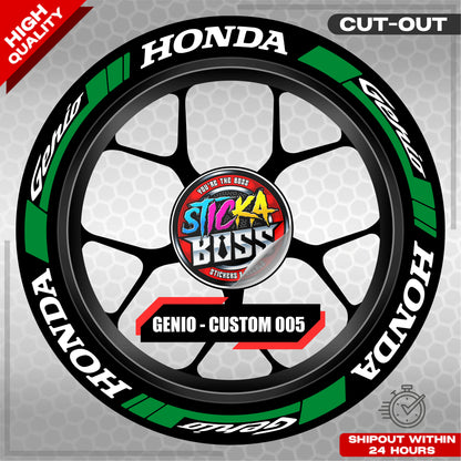 GENIO MAG STICKER SET ( 2 MAGS ) - CUSTOM 005 | VINYL WATERPROOF CUT-OUT DECALS