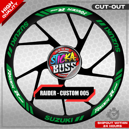 RAIDER R150 MAGS STICKER SET ( 2 MAGS ) - CUSTOM 005 | VINYL WATERPROOF CUT-OUT DECALS
