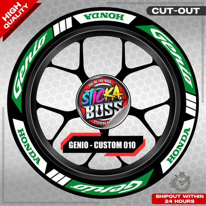 GENIO MAG STICKER SET ( 2 MAGS ) - CUSTOM 010 | VINYL WATERPROOF CUT-OUT DECALS