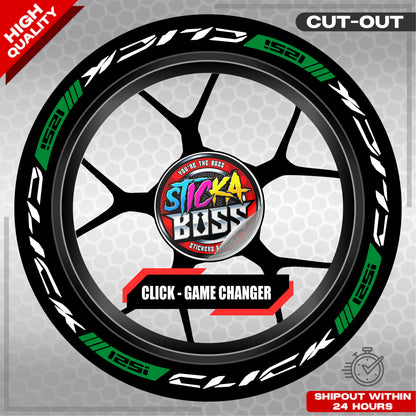 CLICK 125 MAG STICKER SET  ( 2 MAGS ) - GAME CHANGER | VINYL WATERPROOF CUT-OUT DECALS