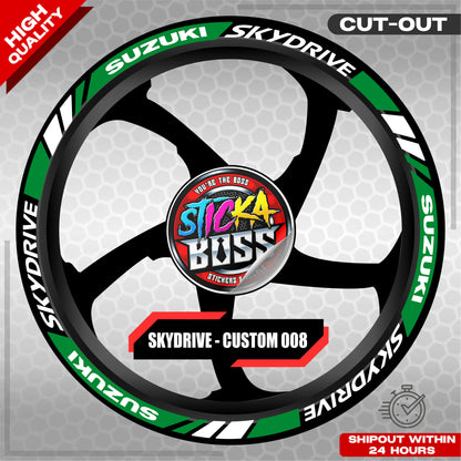 SKYDRIVE MAG STICKER SET ( 2 MAGS ) - CUSTOM 008 | VINYL WATERPROOF CUT-OUT DECALS
