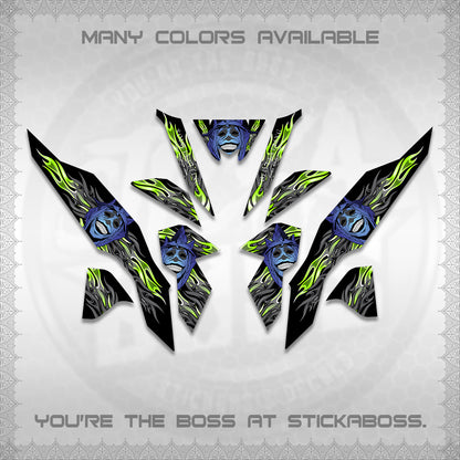 CLICK V3 DECALS (SoloLevelingSmiley Design) STICKER DECALS By STICKABOSS